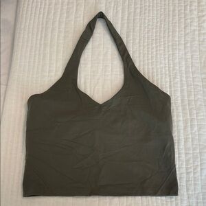 Lululemon Olive Green Halter Top